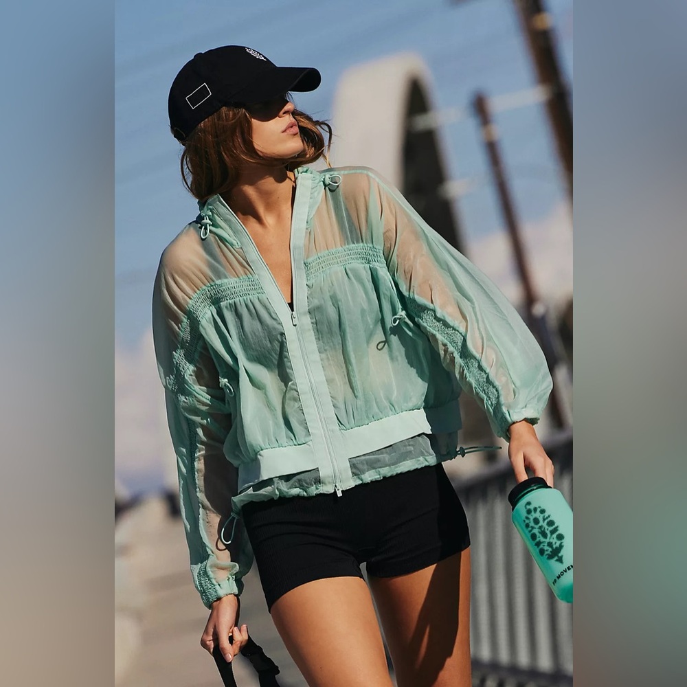 FP Movement NWT Up To You Zip Up in Saltwater Size Small